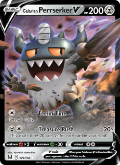 Galarian Perrserker V LOR 129