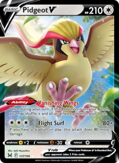 Pidgeot V LOR 137