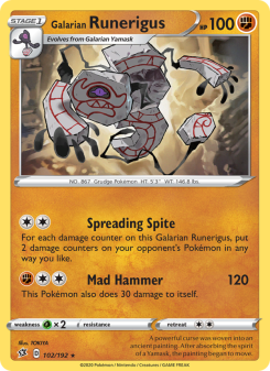 Galarian Runerigus RCL 102