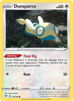 Dunsparce DAA 137