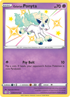 Galarian Ponyta #SV047 — Destino Splendente