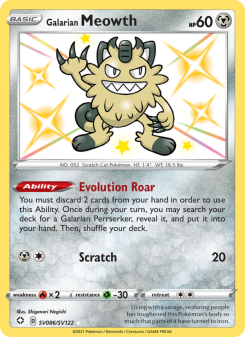 Galarian Meowth SHF SV086