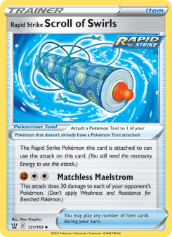Rapid Strike Scroll of Swirls BST 131