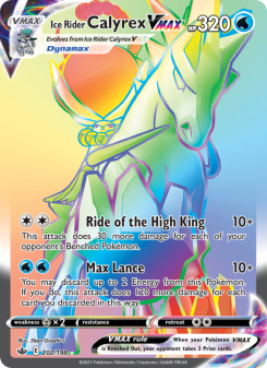 Ice Rider Calyrex VMAX CRE 202
