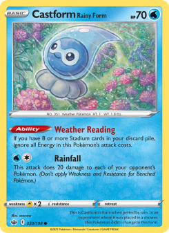 Castform Rainy Form CRE 33