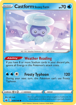 Castform Snowy Form CRE 34