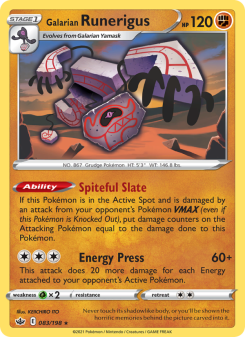 Galarian Runerigus CRE 83
