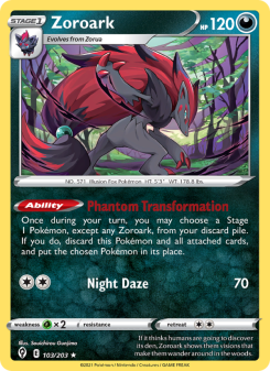 Zoroark EVS 103