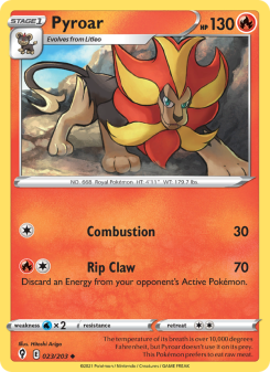 Pyroar EVS 23