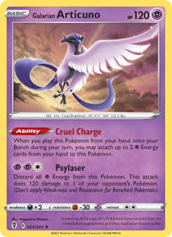 Galarian Articuno EVS 63