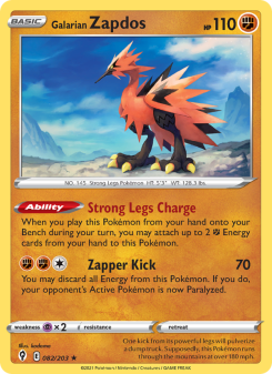 Galarian Zapdos EVS 82