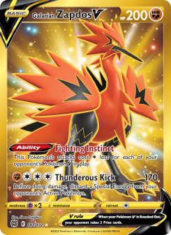 Galarian Zapdos V BRS 182
