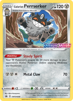 Galarian Perrserker SWSHP SWSH008
