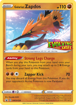 Galarian Zapdos SWSHP SWSH124
