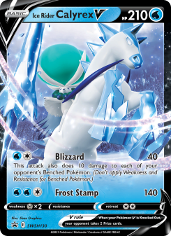 Ice Rider Calyrex V SWSHP SWSH130
